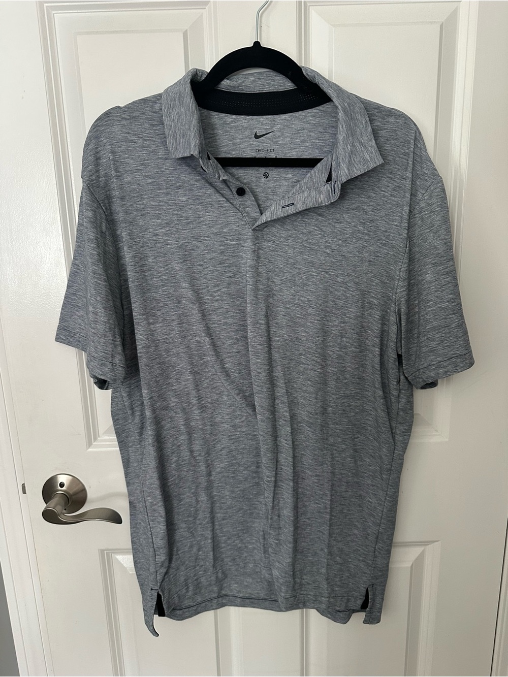 Nike Dri-FIT Tour Heathered Gray Golf Polo